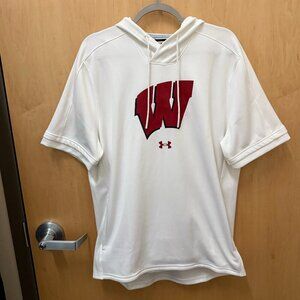 Under Armour Wisconsin Badgers Short Sleeve Hoodie Men’s M